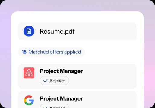 We apply for you